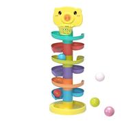 Swirling Ball Tower - Stackable Ramp Toy Durable Educational Run System Creative Learning Development Set | Kids STEM Activity Fun Logic Motor Skills Building Game