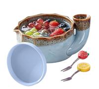 Swirling Berry Washing Bowl with Drainage Holes Berry Cleaning Bowl