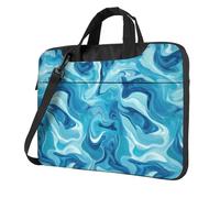 Swirling Liquido Blu E Teal Laptop Bag Laptop Case 15.6 Pollice Borse Per Computer Imbottito Copertura Del Manicotto Per Le Donne Uomini