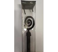 SWISH - BASTONE PER TENDE ESTENSIBILE DA 2 A 3.7 METRI SPIRALE NERA