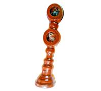 Swish Supporto Doppio per Bastone asta Tenda da Ø 28 Mm in Legno 225 mm marrone