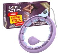 Swiss Activa+ Smart Hula Hoop con Contacalorie e Peso | Professionale Facile da Usare, Non Cade Mai | Fitness Dimagrante per Attività Fisica in Casa | Cerchio Fitness Regolabile