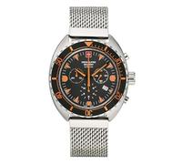 Swiss Alpine Militare Orologio Cronografo da Uomo Analogico Al Quarzo 7066.9 Acciaio Inox - Argento/Argento/Schwarz-Or - 9139sam