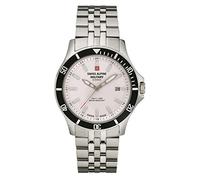 Swiss Alpine Military 7022.1 - Orologio analogico al quarzo, da uomo, in acciaio inox, Acciaio/acciaio/argento - 1132sam., Bracciale