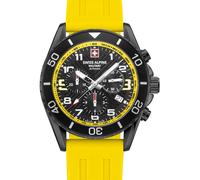 swiss alpine military Orologio da uomo cronografo analogico al quarzo 7029.9 silicone, Sw/Silicone/Sw-giallo - 9878sam, cinghia