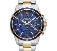 Swiss Alpine Military 7089.9145 Cronografo 44mm Chronograph Quarzo Unisex Blu...