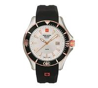 Swiss Alpine Military by Grovana Orologio Analogico al Quarzo Svizzero Uomo con Cinturino in Silicone 7040.1852SAM