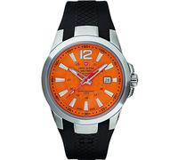Swiss Alpine Military by Grovana, Orologio da uomo, arancione, 10 ATM, Swiss Made, 7058.1839