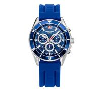 swiss alpine military Orologio da uomo analogico al quarzo cronografo 7034.9 silicone, Acciaio/Blu/Blu - 9835sam