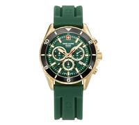 swiss alpine military Orologio da uomo analogico al quarzo cronografo 7034.9 silicone, oro/verde/verde - 9818sam
