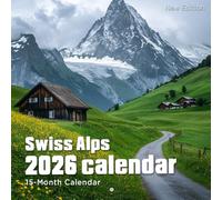 Swiss Alps Calendar 2026
