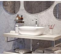 Swiss Aqua Technologies - Infinitio Lavandino 45,5 x 32,5 x 13,5 cm, senza troppopieno, Bianco Opaco (SATINF4532M) - SATINF4532M