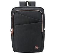 Swiss Digital Design - F000040 - Zaino per pc Katy Rose - notebook 15,6 - nero - cerniera rose gold - SWISS Digital DESIGN - 100090 - Conf. da 1 Pz. - F000040