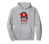 Swiss Girl Swiss Heritage Switzerland Flag Felpa con Cappuccio