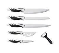 Swiss Line Set Coltello Da Cucina Set 5 + 1 pezzi pane coltello universale coltello spelucchino coltello Chef pelapatate coltello per pizza