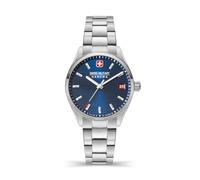 Swiss Military Hanowa Orologio da donna Analogico Acciaio inossidabile Blu 38 mm Orologi da uomo Swiss Made Orologio da polso Cronografo Tempo