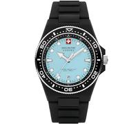 Orologio militare svizzero Hanowa unisex Ocean Pioneer 42mm Orologio da uomo cronografo in acciaio inossidabile/silicone nero Orologio subacqueo impermeabile