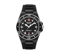 Orologio da polso Swiss Military Hanowa unisex Orologio da uomo nero 42 mm Orologio subacqueo in acciaio inossidabile/silicone Orologi da uomo economici