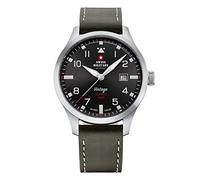 Swiss Military by Chrono Wristwatch round with leather strap orologio Uomo Analogico Al quarzo con cinturino in Pelle di vitello SM34078.04