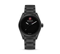 Swiss Military Hanowa Orologio unisex analogico 40 mm in acciaio inossidabile nero - Prodotto in Svizzera - Orologio da uomo e da donna