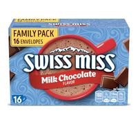 Swiss Miss - Mix per bevande al cacao caldo, gusto cioccolato al latte, confezione famiglia, 16 pezzi