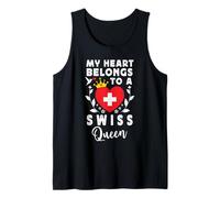 Swiss Queen Swiss Wife Girlfriend Switzerland Flag Canotta