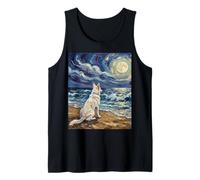 Swiss Shepherd Starry Night White GSD at The Beach Opera d'Arte Canotta