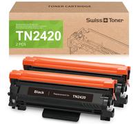 swiss toner TN2420 Con Chip Compatibile per Tn2420 Toner Brother per Toner