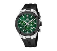 JAGUAR Orologio da uomo J1020/1 Diplomatic Cassa in Acciaio Inox 316L Argento Cinturino in Gomma Nero