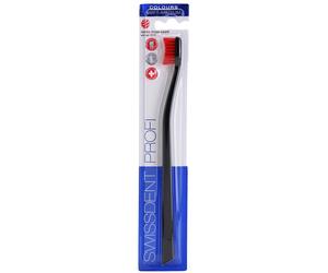 Swissdent Profi Colours Single spazzolino da denti soft - medium Black & Red 1 pz