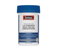 Swisse - 4 X Strength Wild Fish Oil Concentrate - 60 Capsules