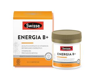 Swisse Energia B+ - Multivitaminico Completo Donna e Uomo con Vitamine e Minerali per Riduzione Stanchezza e Affaticamento e Supporto al Normale Metabolismo Energetico, Made in Italy, 50 Compresse