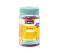 SWISSE Junior - Multivitaminico Completo Bambini con Vitamina D C B12 B6 e Minerali per Supporto al Sistema Immunitario, 50 Gommose ad Alto Contenuto di Fibre, Aroma Naturale di Fragola, Made in Italy
