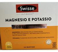Swisse MAGNESIO E POTASSIO + vitaminA C B + ferro FORTE 24 BUSTINE gusto limone