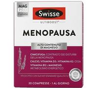Swisse Menopausa, Integratore Benessere Completo Donna, 30 Compresse | Vampate di Calore, Sudorazione, Irritabilità, Alto Contenuto di Magnesio, Cimicifuga, Calcio, Vitamine D3, K2, B12