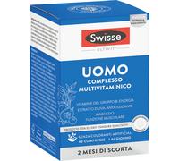 Swisse Multivitaminico Uomo MultiVit – Vitamine C D, Zinco, Magnesio, Biotina, Ferro – 60 compresse