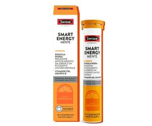 Swisse Ultiboost Smart Energy Mente Integratore benessere mentale, 18 compresse masticabili