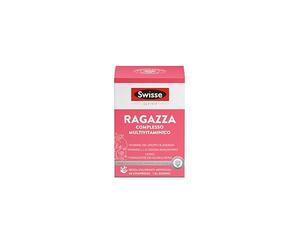 SWISSE Ultivit- Multivitaminico Ragazza con Zinco e Vitamine per Riduzione Stanchezza e Supporto Sistema Immunitario, Integratori con Ferro per Mantenere Funzione Cognitiva, Made in Italy 60 Compresse