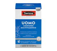 Swisse Multivitaminico Uomo MultiVit – Vitamine C D, Zinco, Magnesio, Biotina, Ferro – 60 compresse
