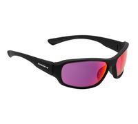 SWISSEYE Freeride - Occhiali sportivi (protezione UVA, UVB e UVC, zona naso e estremità stirate, materiale TR90, con sacchetto in microfibra, colore: nero opaco/nero