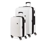 SwissGear 7272 Energie Hardside Bagaglio Espandibile con Ruote Spinner, bianco, 2-Piece Set (19/27), 7272 Energie Hardside Bagaglio Espandibile Con Ruote Spinner