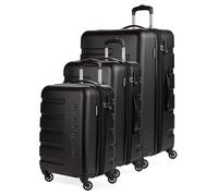 SwissGear 7366 Hardside Valigia Espandibile con Ruote Spinner, Nero, 3-Piece Set (19/23/27), 7366 Hardside bagagli espandibile con ruote girevoli