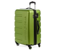 SwissGear 7366 Hardside Valigia Espandibile con Ruote Spinner, Verde, 3-Piece Set (18/23/27)