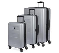 SwissGear 8020 Eclipse Hardside Expandable Luggage with Spinner Wheels, Ultimate Grey, 3-Piece Set (18/24/27)