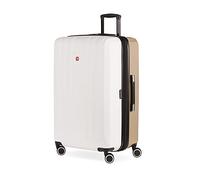 SwissGear 8028 Hardside Trolley espandibile Spinner, Avorio/Tortora, Checked-Large 28-Inch, Duet Hardside - Valigia espandibile con ruote girevoli