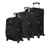 SwissGear Sion Softside Bagaglio espandibile, nero, 3-Piece Set (21/25/29)