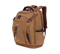 SwissGear Tool Bag Backpack, Fits Up to 17-Inch Laptop, Work Pack PRO, Brown Canvas
