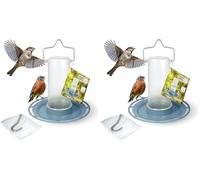 SWISSINNO Abbeveratoio per uccelli Zug SMART BIRDS Azzurro chiaro - Resistente ai raggi UV in plastica PC e ASA - Distributore d’acqua balcone terrazza giardino - Durevole e facile da pulire