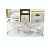 SWISSINNO Connettore Duplex - Giunto Verticale per Mangiatoie Pensili - Accessorio Salvaspazio in Alluminio Compatibile con la Linea Smart Birds