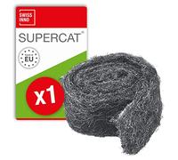 SWISSINNO Blocca-Roditori Lana di Acciaio per roditori, parassiti e insetti - Barriera impenetrabile efficace al 100% - Costruzione inossidabile iper densa. 50 cm di lunghezza. 1x